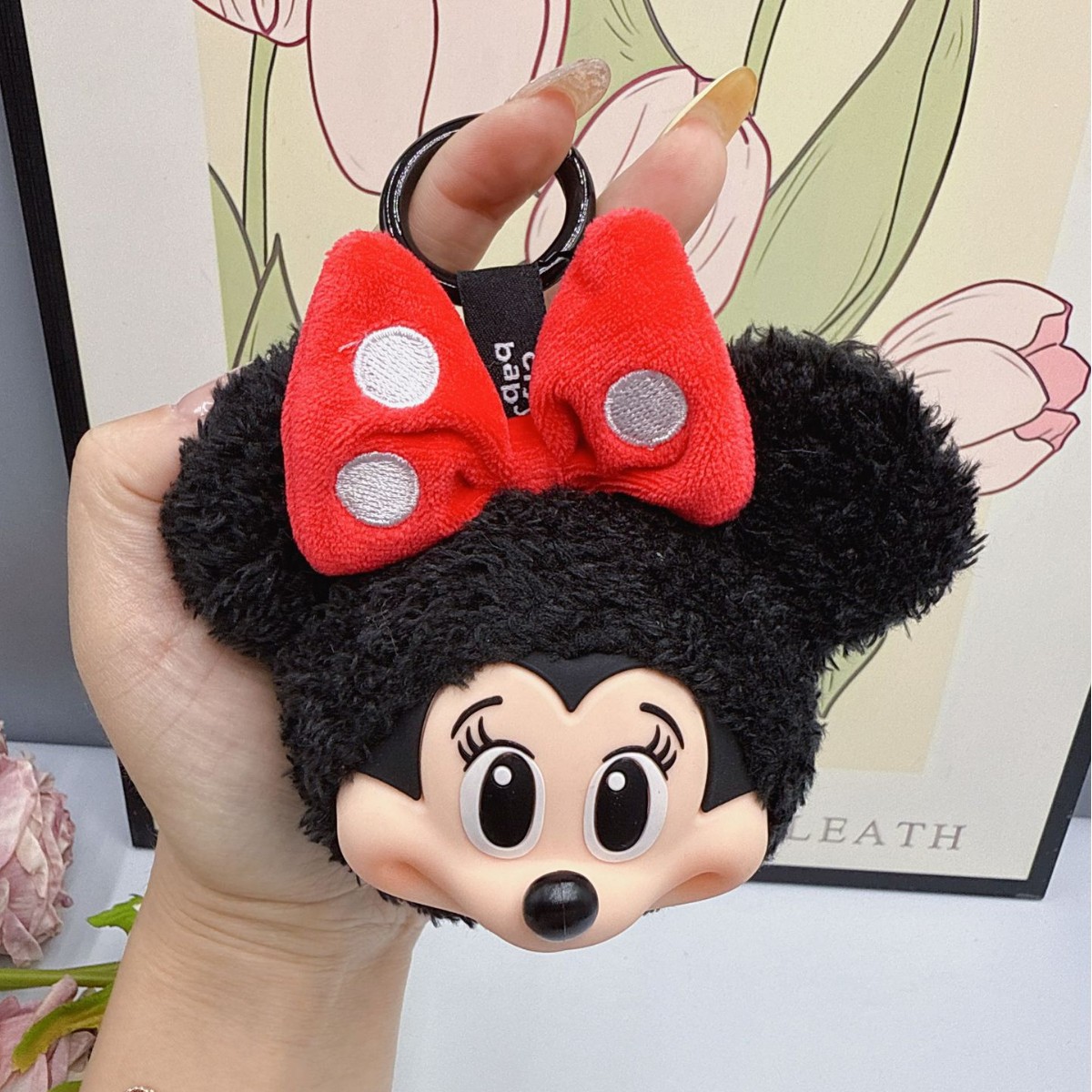 Anime Merchandise Keychains - Mickey minnie boneca de pelúcia chaveiro