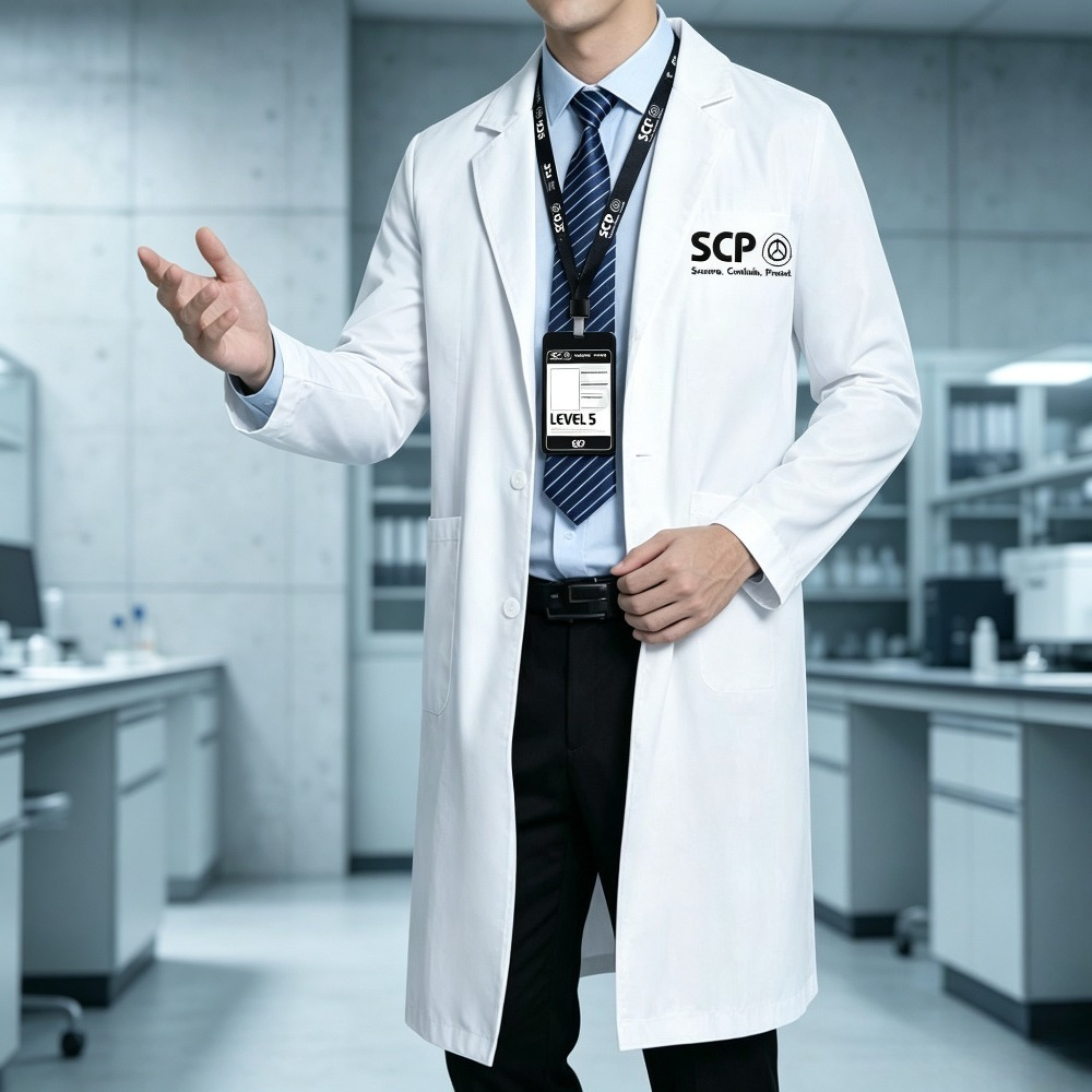 Jaleco Branco SCP para Cosplay - Anime Merchandise Jacket avaliação e preço